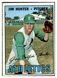 1967 Topps Baseball #369 Catfish Hunter A's EX+/EX-MT 517494