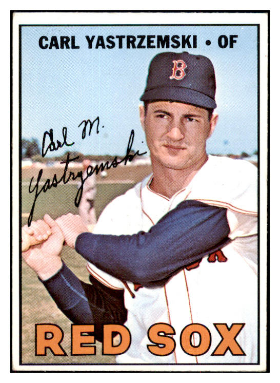 1967 Topps Baseball #355 Carl Yastrzemski Red Sox EX+/EX-MT 517495