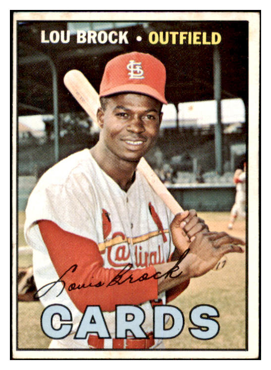 1967 Topps Baseball #285 Lou Brock Cardinals EX-MT 517504