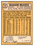 1968 Topps Baseball #330 Roger Maris Cardinals EX 517506