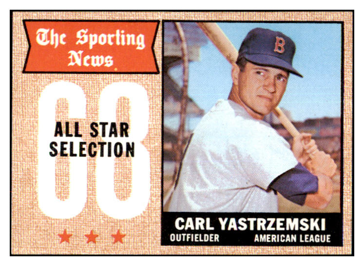 1968 Topps Baseball #369 Carl Yastrzemski A.S. Red Sox NR-MT 517512