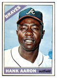 1966 Topps Baseball #500 Hank Aaron Braves EX+/EX-MT 517518