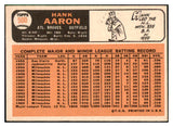 1966 Topps Baseball #500 Hank Aaron Braves EX+/EX-MT 517518