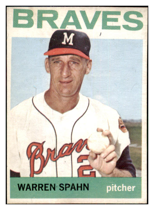 1964 Topps Baseball #400 Warren Spahn Braves NR-MT 517525