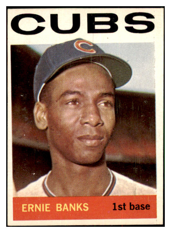 1964 Topps Baseball #055 Ernie Banks Cubs EX-MT 517531