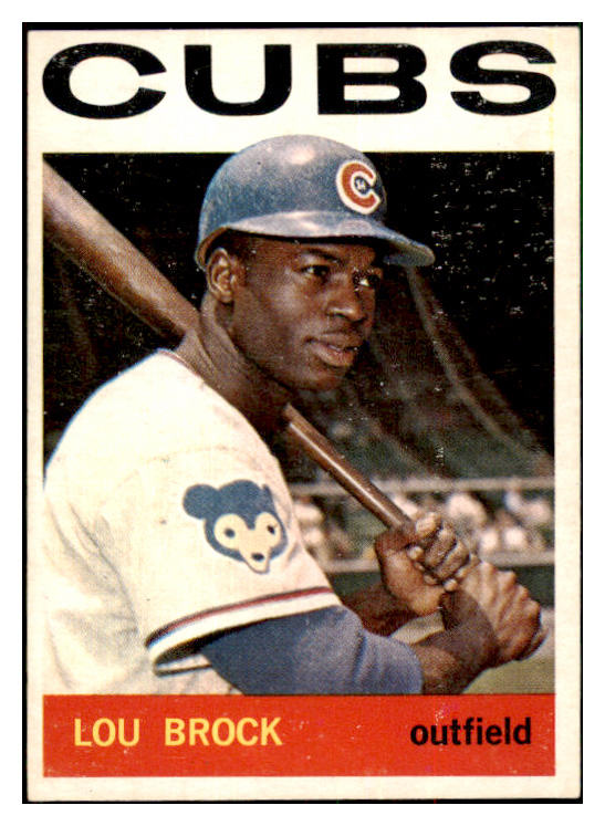 1964 Topps Baseball #029 Lou Brock Cubs EX-MT 517532