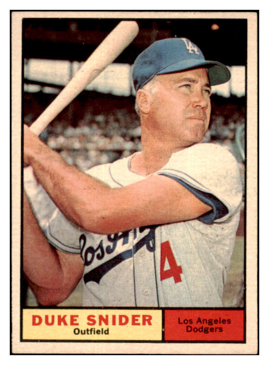 1961 Topps Baseball #443 Duke Snider Dodgers EX-MT 517556