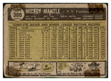 1961 Topps Baseball #300 Mickey Mantle Yankees Good 517565