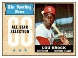 1968 Topps Baseball #372 Lou Brock A.S. Cardinals NR-MT 517568