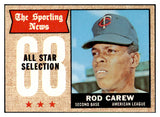 1968 Topps Baseball #363 Rod Carew A.S. Twins NR-MT 517576