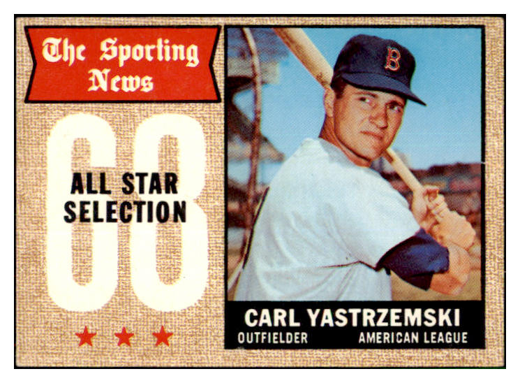 1968 Topps Baseball #369 Carl Yastrzemski A.S. Red Sox NR-MT 517579