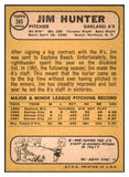 1968 Topps Baseball #385 Catfish Hunter A's NR-MT 517581