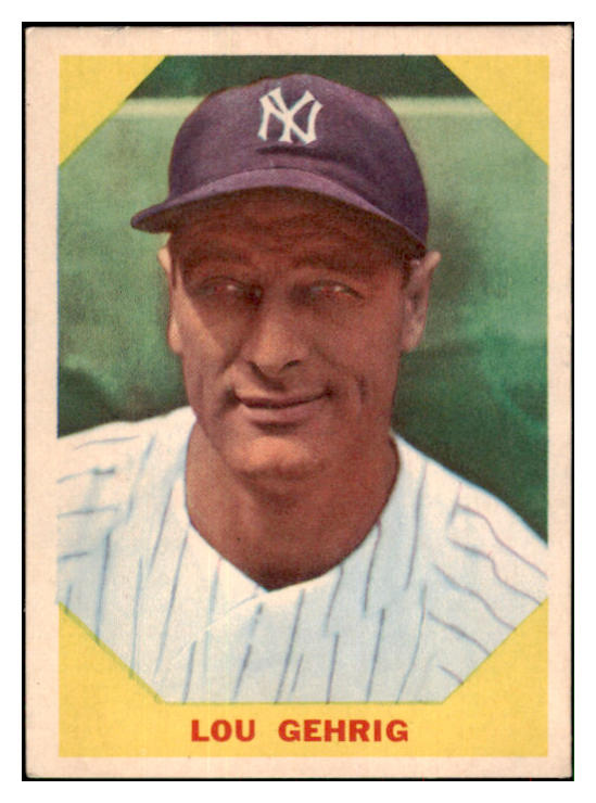 1960 Fleer Baseball #028 Lou Gehrig Yankees EX 517587