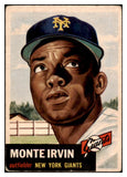 1953 Topps Baseball #062 Monte Irvin Giants VG 517588