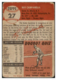 1953 Topps Baseball #027 Roy Campanella Dodgers VG 517591