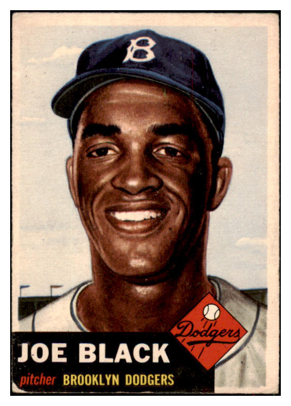 1953 Topps Baseball #081 Joe Black Dodgers VG-EX 517594