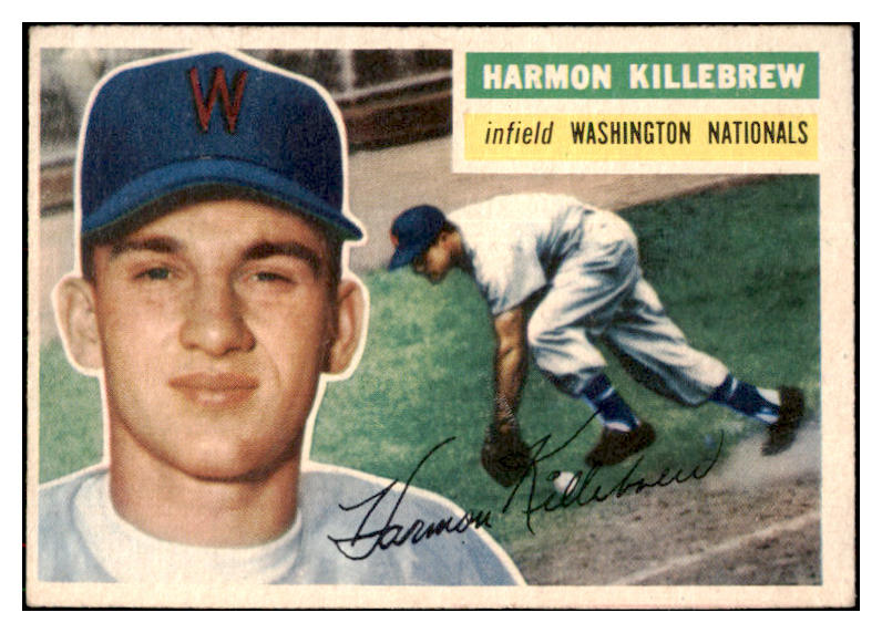 1956 Topps Baseball #164 Harmon Killebrew Senators EX-MT Gray 517599