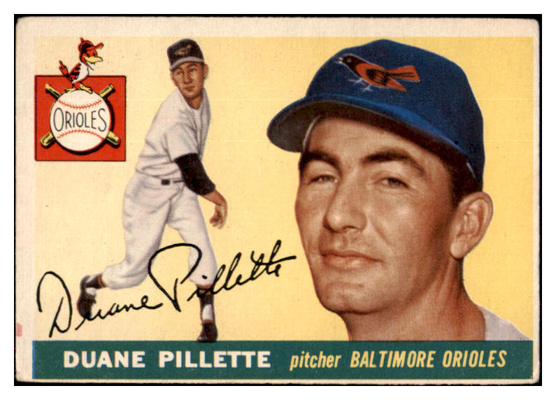 1955 Topps Baseball #168 Duane Pillette Orioles VG 517609