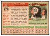 1955 Topps Baseball #178 Bobby Adams Reds VG-EX 517617