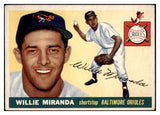 1955 Topps Baseball #154 Willie Miranda Orioles VG-EX 517627