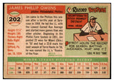 1955 Topps Baseball #202 Jim Owens Phillies EX 517635