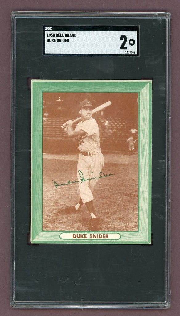 1958 Bell Brand Duke Snider Dodgers SGC 2 GD 517638