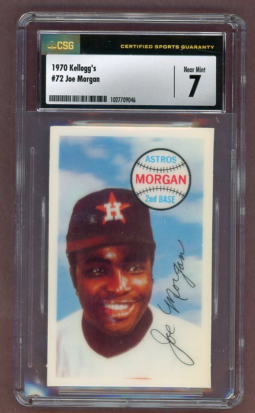 1970 Kelloggs Baseball #072 Joe Morgan Astros CSG 7 NM 517648