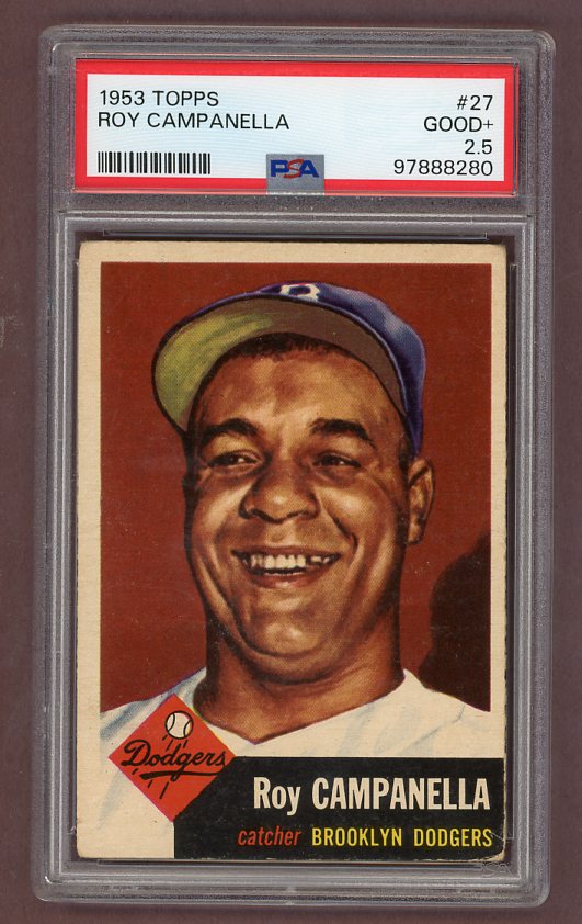 1953 Topps Baseball #027 Roy Campanella Dodgers PSA 2.5 GD+ 517657