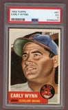 1953 Topps Baseball #061 Early Wynn Indians PSA 5 EX 517660