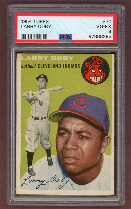 1954 Topps Baseball #070 Larry Doby Indians PSA 4 VG-EX 517711