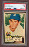 1952 Topps Baseball #175 Billy Martin Yankees PSA 1 PR 517717