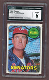 1969 Topps Baseball #650 Ted Williams Senators CGC 6 EX-MT 517723