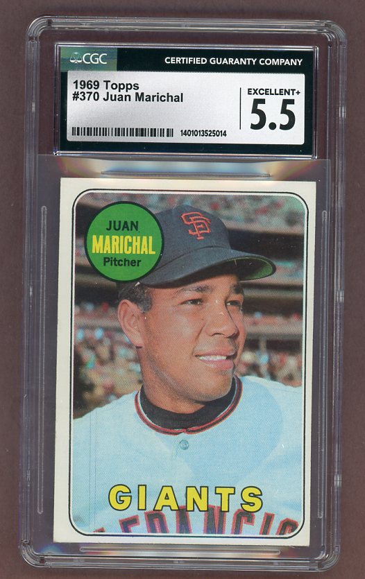 1969 Topps Baseball #370 Juan Marichal Giants CGC 5.5 EX+ 517734