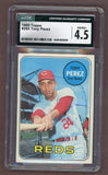 1969 Topps Baseball #295 Tony Perez Reds CGC 4.5 VG-EX+ 517735