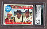 1969 Topps Baseball #002 N.L. Batting Leaders Pete Rose CGC 3.5 VG+ 517748