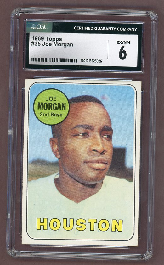 1969 Topps Baseball #035 Joe Morgan Astros CGC 6 EX-MT 517755