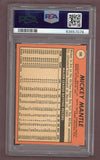 1969 Topps Baseball #500 Mickey Mantle Yankees PSA 4 VG-EX 517760