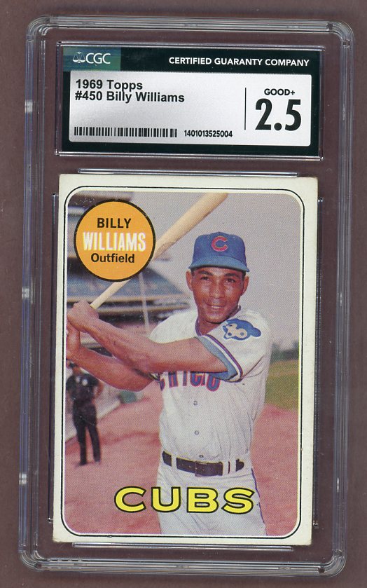 1969 Topps Baseball #450 Billy Williams Cubs CGC 2.5 GD+ 517763