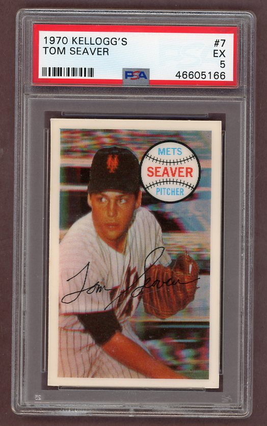 1970 Kelloggs Baseball #007 Tom Seaver Mets PSA 5 EX 517771