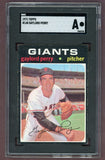 1971 Topps Baseball #140 Gaylord Perry Giants SGC Auth 517813