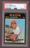 1971 Topps Baseball #014 Dave Concepcion Reds PSA 1.5 FR 517819