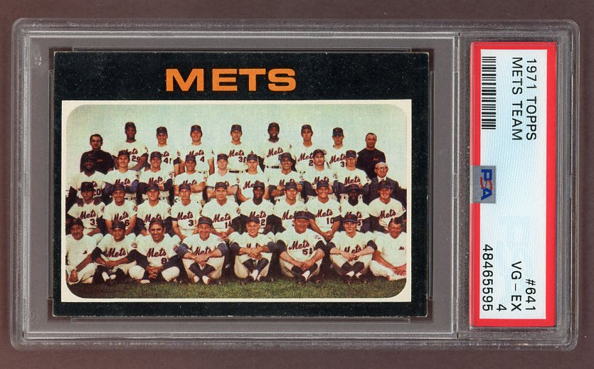 1971 Topps Baseball #641 New York Mets Team PSA 4 VG-EX 517838