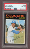 1971 Topps Baseball #585 Willie Davis Dodgers PSA 6 EX-MT 517840