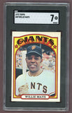 1972 Topps Baseball #049 Willie Mays Giants SGC 7 NM 517850