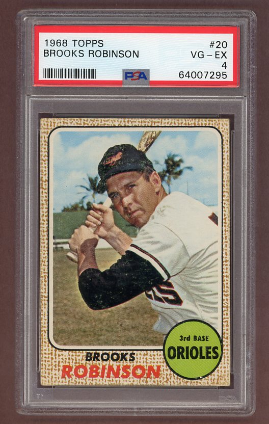 1968 Topps Baseball #020 Brooks Robinson Orioles PSA 4 VG-EX 517856