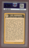 1968 Topps Baseball #027 Gil Hodges Mets PSA 4 VG-EX 517857