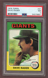 1975 Topps Baseball #31 Dave Rader Giants PSA 7 NM 517920