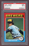 1975 Topps Baseball #281 Jim Slaton Brewers PSA 5 EX 517950