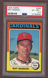 1975 Topps Baseball #349 Ray Sadecki Cardinals PSA 6.5 EX-MT+ 517961