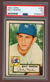 1952 Topps Baseball #175 Billy Martin Yankees PSA 3 VG 517989